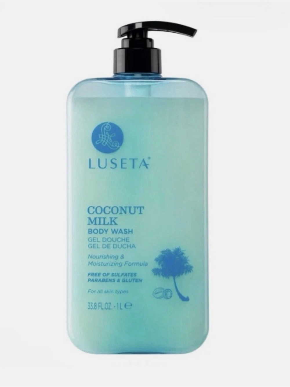 Luseta Coconut Milk Body Wash 33.8oz – Hydrating Shower Gel, Sulfate Free